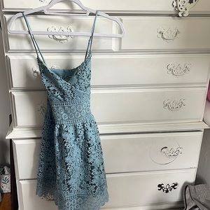 JOA light blue mini dress